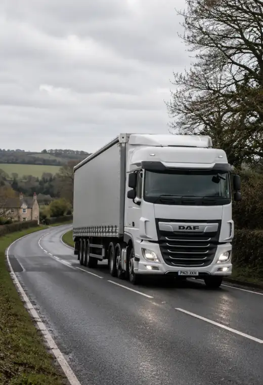 Road freight HGV and palletised cargo